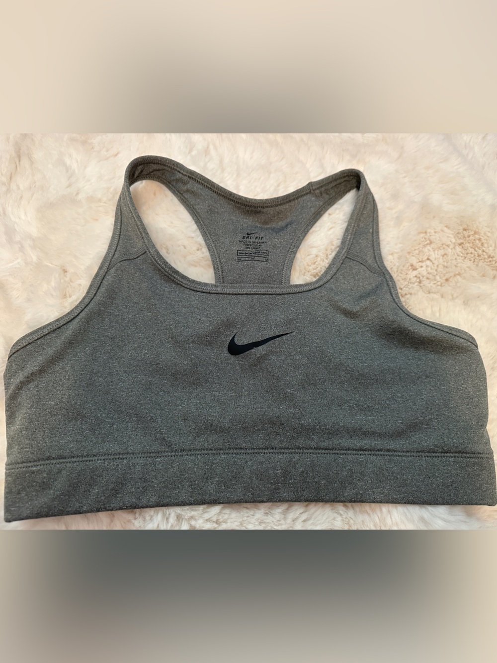 Nike sports bra, size medium, grey